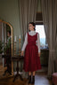 Andalusia Dress burgundy/colours + Victoria Blouse