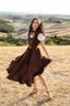 Andalusia Dress in Brown + Beth Top