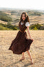Andalusia Dress in Brown + Beth Top