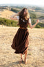 Andalusia Dress in Brown + Beth Top