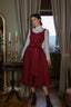 Andalusia Dress burgundy/colours + Victoria Blouse