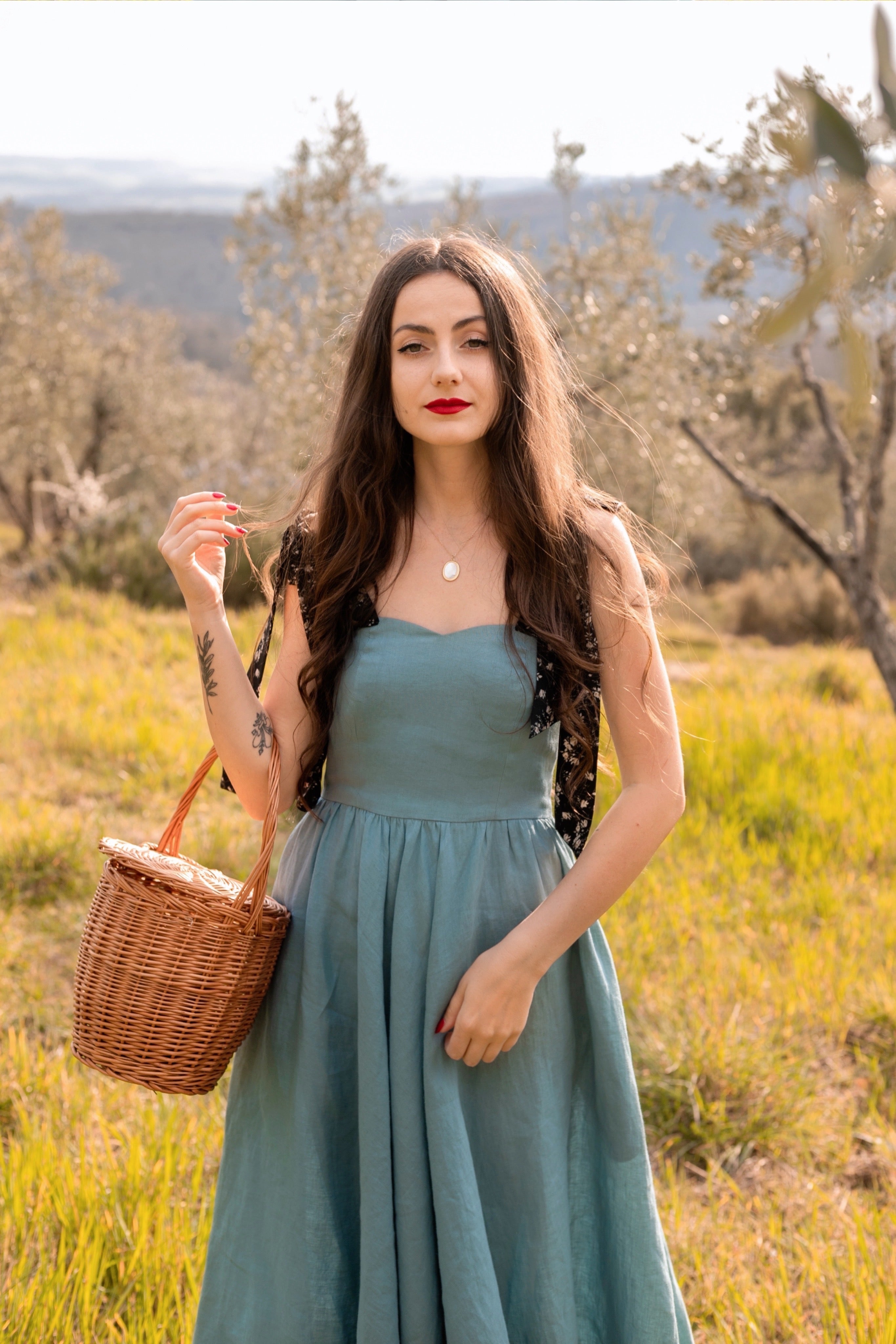 Juliet dress - eggshell blue color BEDRA VINTAGE Juliet dress - eggshell blue color BEDRA VINTAGE
