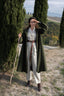 Ithil - Green Melange Wool Cloak - BEDRA VINTAGE
