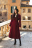 Roma - Burgundy Wool Coat