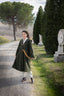 Ithil - Green Melange Wool Cloak - BEDRA VINTAGE