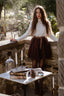 Melody skirt - brown/colours