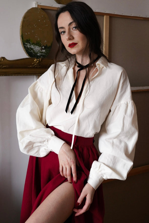 Sam blouse and Lilith Velvet Choker – BEDRA VINTAGE