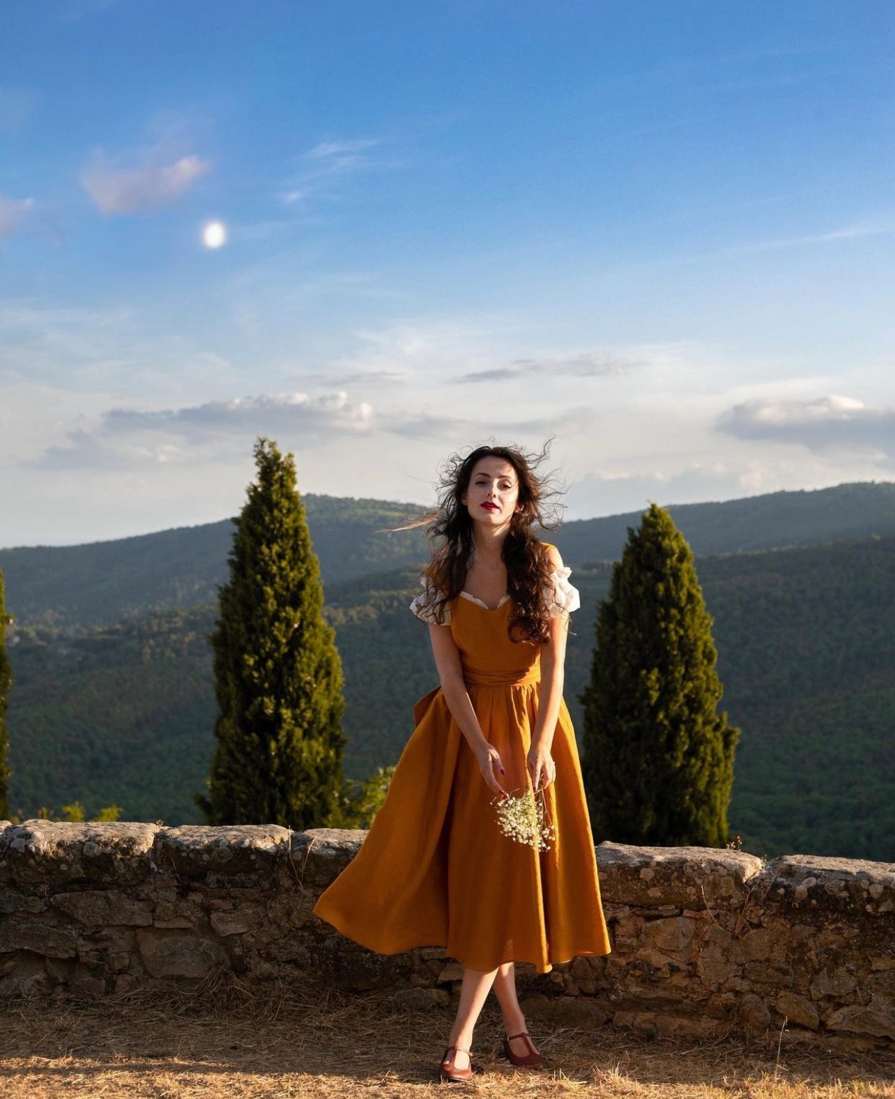 ANDALUSIA dress, Marigold Yellow