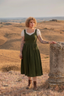 Andalusia Dress in Moss Green