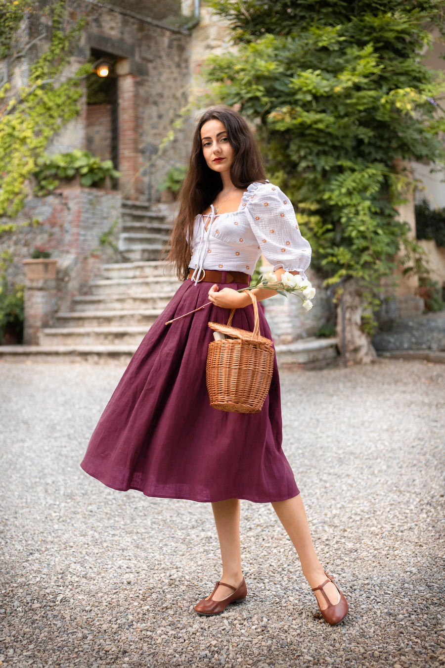 Ivy skirt in purple – BEDRA VINTAGE
