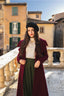Roma - Burgundy Wool Coat