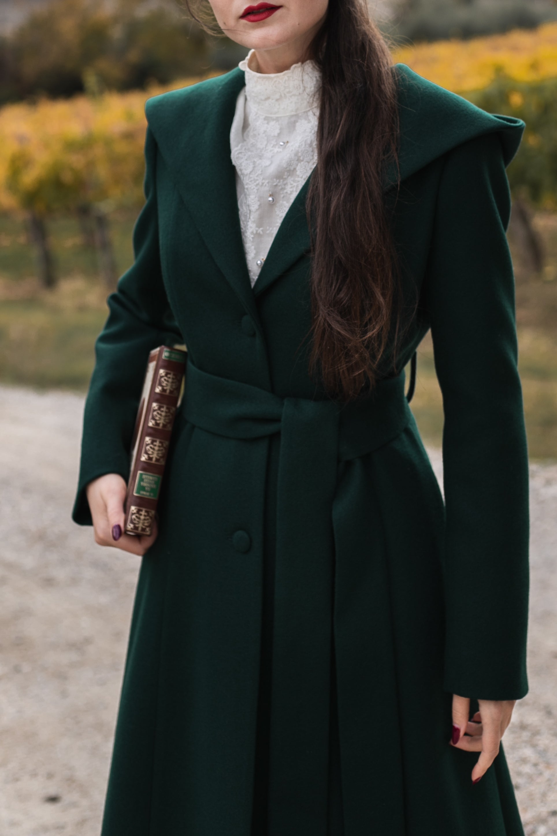Arwen - Emerald Green Wool Coat BEDRA VINTAGE Arwen - Emerald Green Wool Coat BEDRA VINTAGE