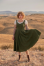 Andalusia Dress in Moss Green