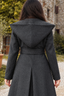 Arwen - Grey Melange Wool Coat