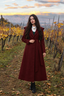 Arwen - Burgundy Wool Coat