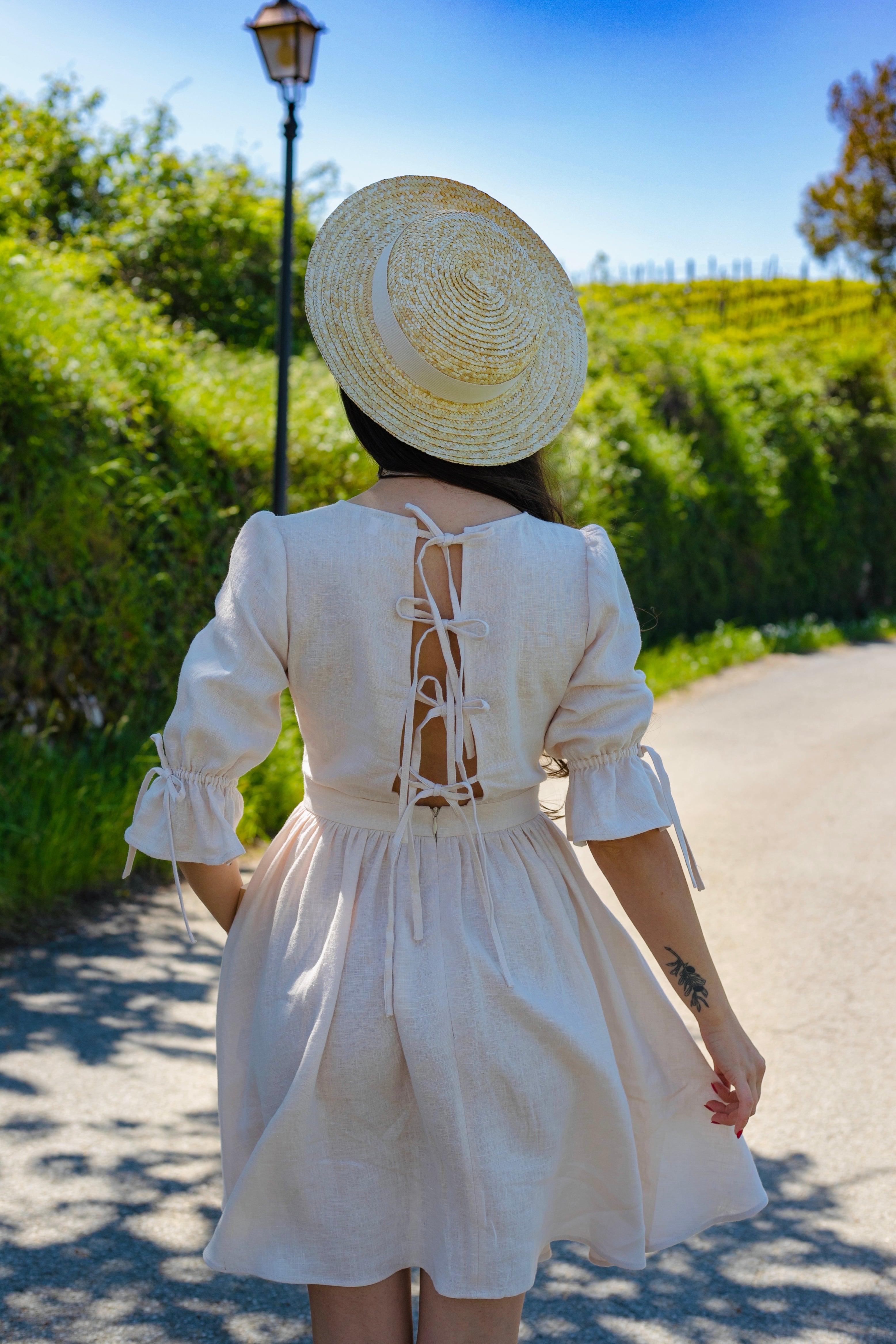 Mary Dress - bright beige colour — BEDRA VINTAGE