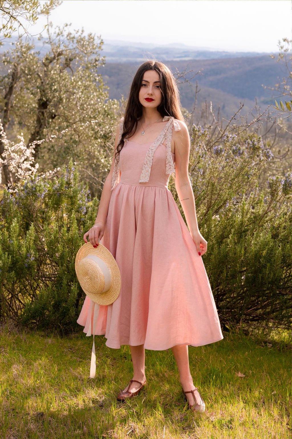 Juliet dress, Pastel Pink color - BEDRA VINTAGE 